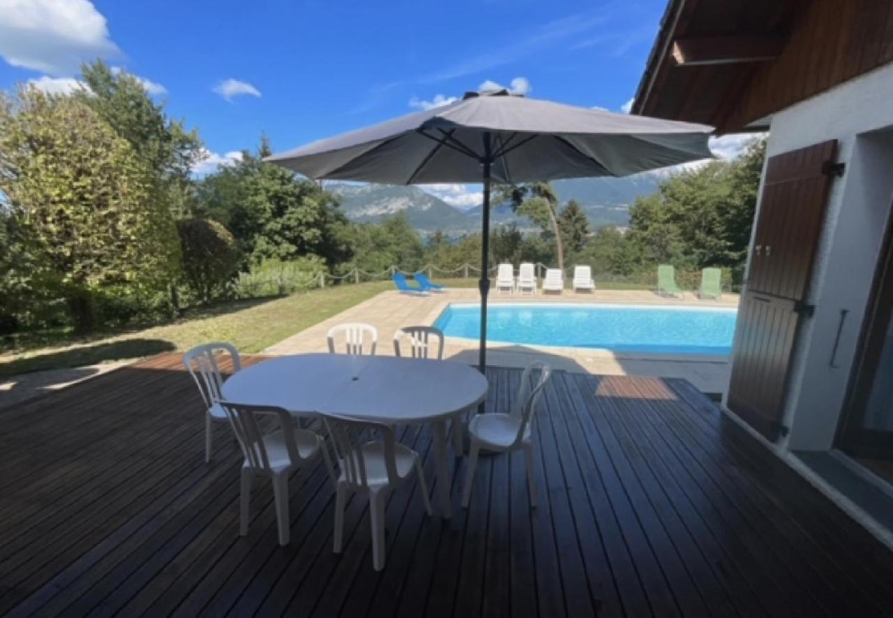 Villa Avec Piscine, Vue Lac Et Montagne Sévrier Exteriör bild